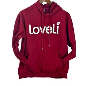 Loveli Burgundy Graphic Pullover Hoodie Sweatshirt Mens 3X Plus Size Maroon